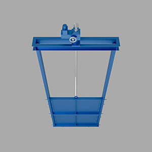 Щитовой затвор накладной