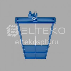 Затвор щитовой нержавеющий